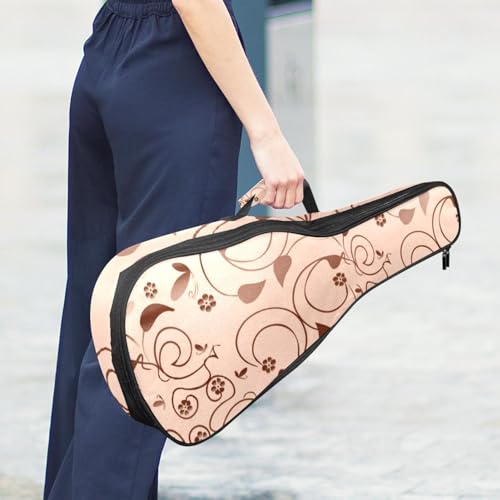 JRHEJTHH Housse imperméable pour ukulélé en tissu Oxford durable et élégant avec sac de rangement Motif fleurs et papillons Marron, Multicolore., 25.9x9x3.1in/66x23x8cm, Moderne - Les Beatles, Paul McCartney, John Lennon, RIngo Starr, George Harrison JRHEJTHH Housse imperméable pour ukulélé en tissu Oxford durable et élégant avec sac de rangement Motif fleurs et papillons Marron, Multicolore., 25.9x9x3.1in/66x23x8cm, Moderne – Image 7