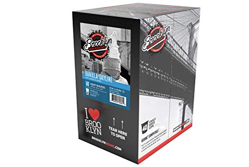 Brooklyn Beans Vanilla Skyline Gourmet Coffee Pods, Compatible With 2.0 Keurig K Cup Brewers, 40 Count #TOP2