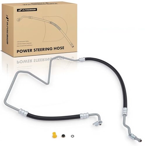 A-Premium Power Steering Pressure Hose Line Assembly Compatible with Chevrolet Trailblazer, Trailblazer EXT & GMC Envoy, Envoy XL, Envoy XUV & Buick Rainier & Isuzu Ascender & Oldsmobile & Saab