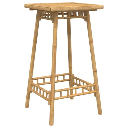 vidaXL Table de Bar carrée d'extérieur 55 x 55 x 100 cm en Bambou