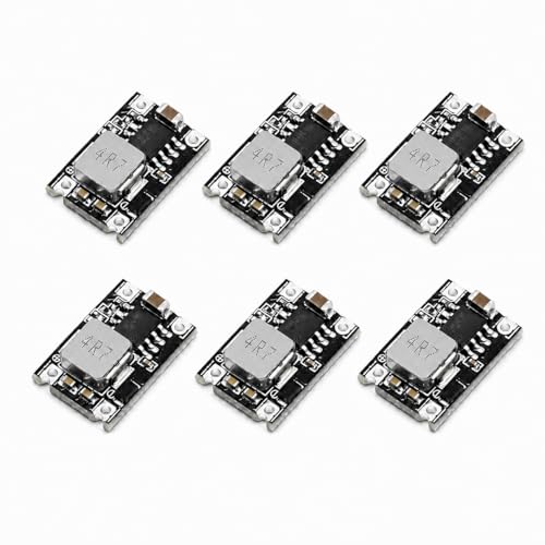6 Pack 5V Buck Converter Module 3A DC-DC Buck Converter Step Down Module 5V-30V to 5V Fixed Output Voltage Regulator Mini Power Supply for ASIC DSP FPGA Microcontroller Sensor 9V/12V/24V Conversion