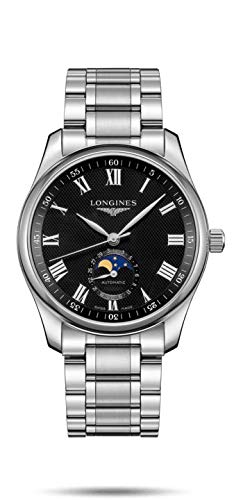 The Longines Master Collection Moonphase Automatic SS quadrante nero L2.909.4.51.6
