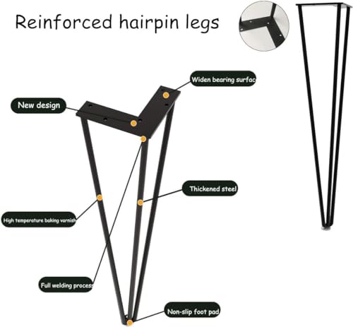 Patas de horquilla resistentes para renovar mesas de centro con un elegante diseño industrial 7