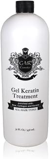 Brazilian Keratin Hair Treatment Gel - Straightening, Smoothing & Repairing Formula, Adds Volume & Gloss, Reduces Frizz, Preserves Waves, Suitable for All Hair Types