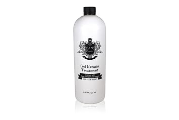 Brazilian Keratin Hair Treatment Gel - Straightening, Smoothing & Repairing Formula, Adds Volume & Gloss, Reduces Frizz, Preserves Waves, Suitable for All Hair Types