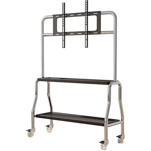 Carrito móvil para TV con ruedas, soporte ajustable para 43-75" miniatura 1