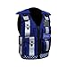 SPALL PRO US Security Vest Safety Enforcement Vest High Viz Reflector Vest (US, Numeric, 1, Regular, Regular, Blue)