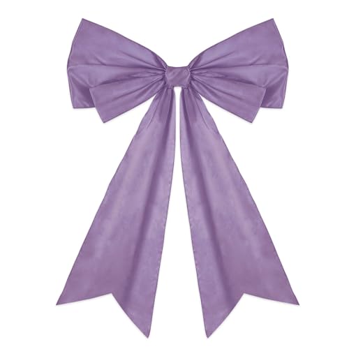 1 Pcs Large Purple Coquette Bow For Backdrop 27.6 x 21.7 Inches Big Purple Bows Room Wall Decor Giant Ribbon Tie Hanging Gift for Birthday Bachelorette Party Girl Baby Shower Bridal Shower Wedding