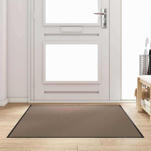 Paillasson polypropylène rectangulaire durable 120 x 180 cm beige - 2