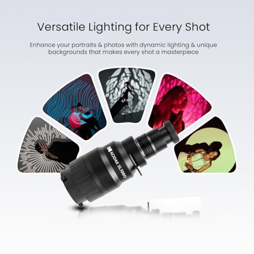 Image of KODAK SL1980 Condenser Snoot with Bowens Mount Special Effect Spotlight with Graphics & Color Filters, Creative Light Projection Kit for Photography and Videography