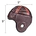 Vintage Leather Football Helmet - American Football Memorabilia & Mini Collector's Item for Display Cases, Museums, Fan Rooms, & Man Caves - Authentic Leather Helmet, Leatherhead Style
