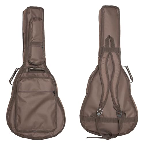 Capa Bag Violão Clássico Folk Luxo Marrom Acolchoado Bolso Cargo