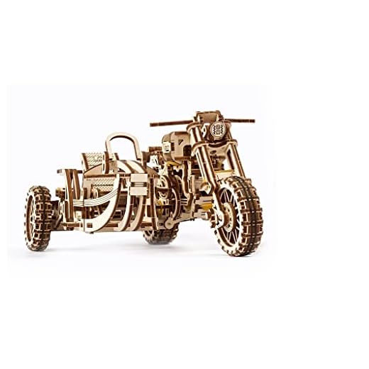 3D Puzzle Erwachsene | Holz - 3D Holzbausatz | Motorrad Modell UGR-10