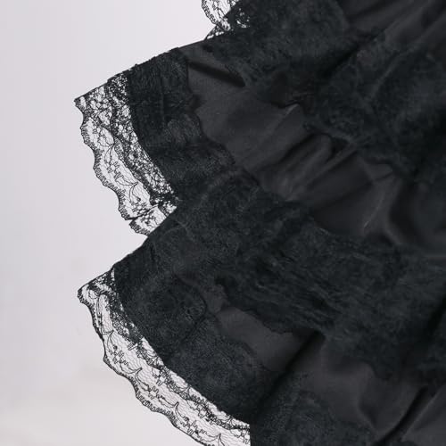 Mikan Tsumiki Calça feminina estilo abóbora com shorts kawaii, calça vitoriana, Renda preta, XGG