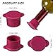Silicone Wine Stoppers - Bottle Covers - Reusable Beverage Corks - Keep Wine Fresh for Days with Air-Tight Seal - Set of 5