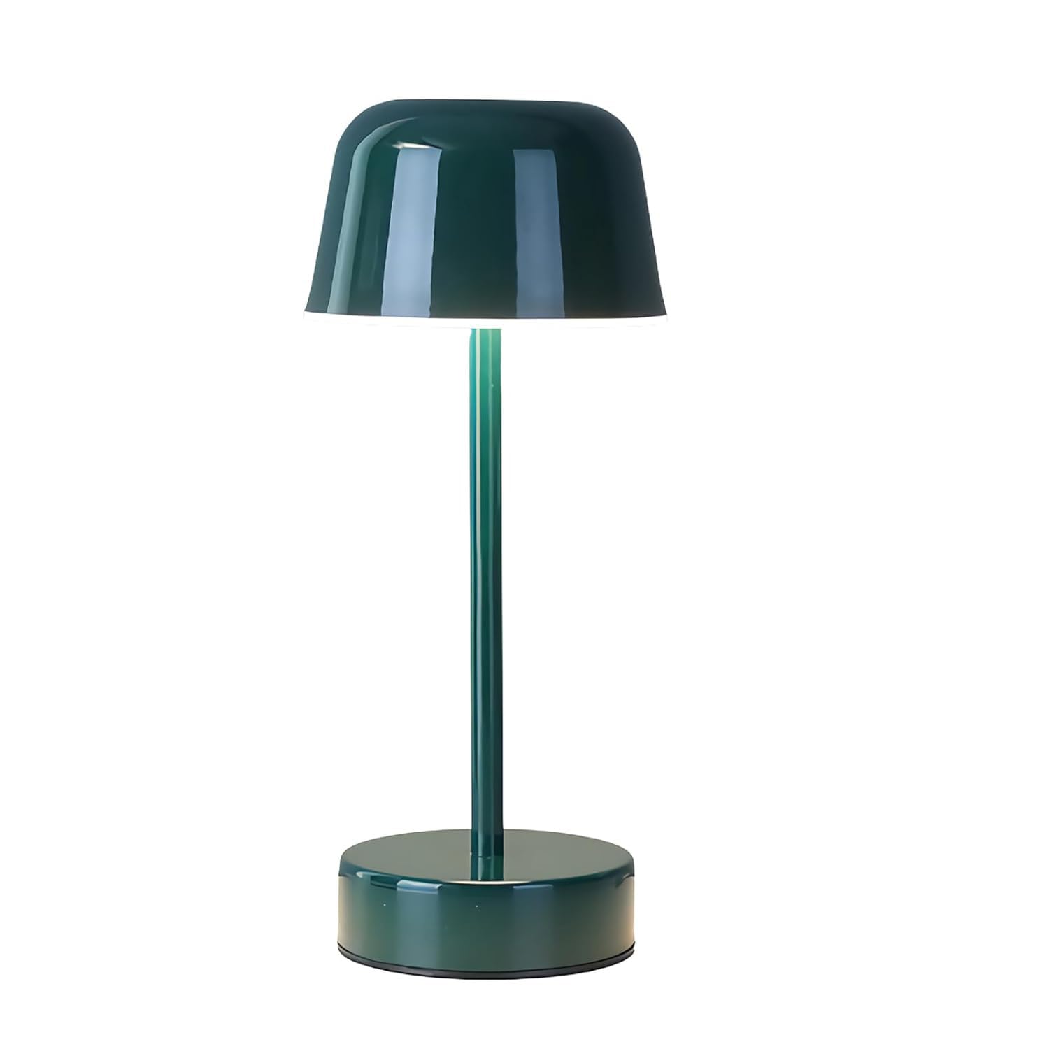 EaEa Lampe de Table LED Sans Fil, Lampe de Table Champignon Dimmable Tactile 3000K/4000K/5000K, Lampe de Chevet en Métal Rechargeable USB pour Salon, Chambre à Coucher, Hôtel,Vert