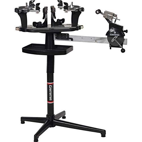 Gamma Professional Tennis Racquet Stringing Machine: Standing Racket String Machine, Tools and Accessories Included – Tennis, Squash, Badminton, 2pt or 6pt
