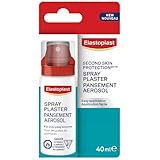 Elastoplast Second Skin Protection Spray Plaster, Flexible Wound Spray, 100% Invisible, 40 mL