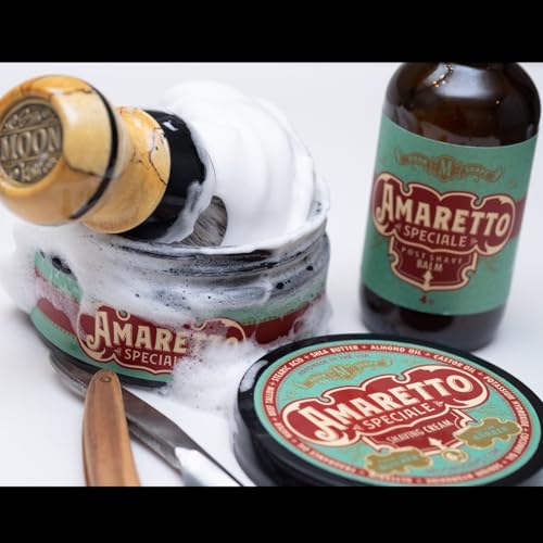 Image of Amaretto Speciale - Luxury Tallow Shaving Soap with Almond & Dark Cherry Scent, 6 oz