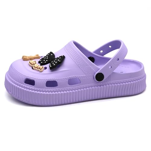 Image of SVAAR Fashionable Comfortable Lightweight Platform Heels Clogs for Women's | Cushioned Footwear | Lightweight Slip-ons | Waterproof Sandals for Women
