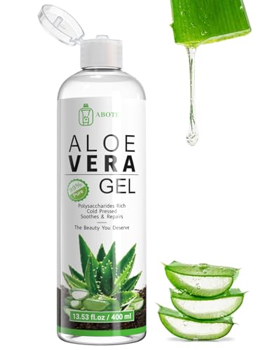 ABOTE Organic Aloe Vera Gel from 99% Pure Aloe for All - Ideal fo...