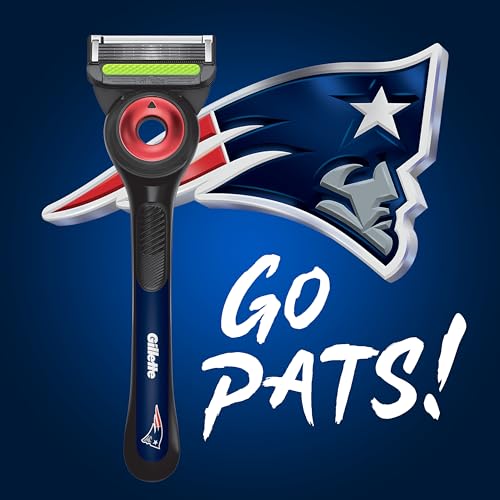Gillette Labs Special NFL Patriots Edition Shaving Razor for Men - 1 Handle, 1 Razor Blade Refill, Perfect for Game Day Grooming, GilletteLabs with Exfoliating Bar - image 2