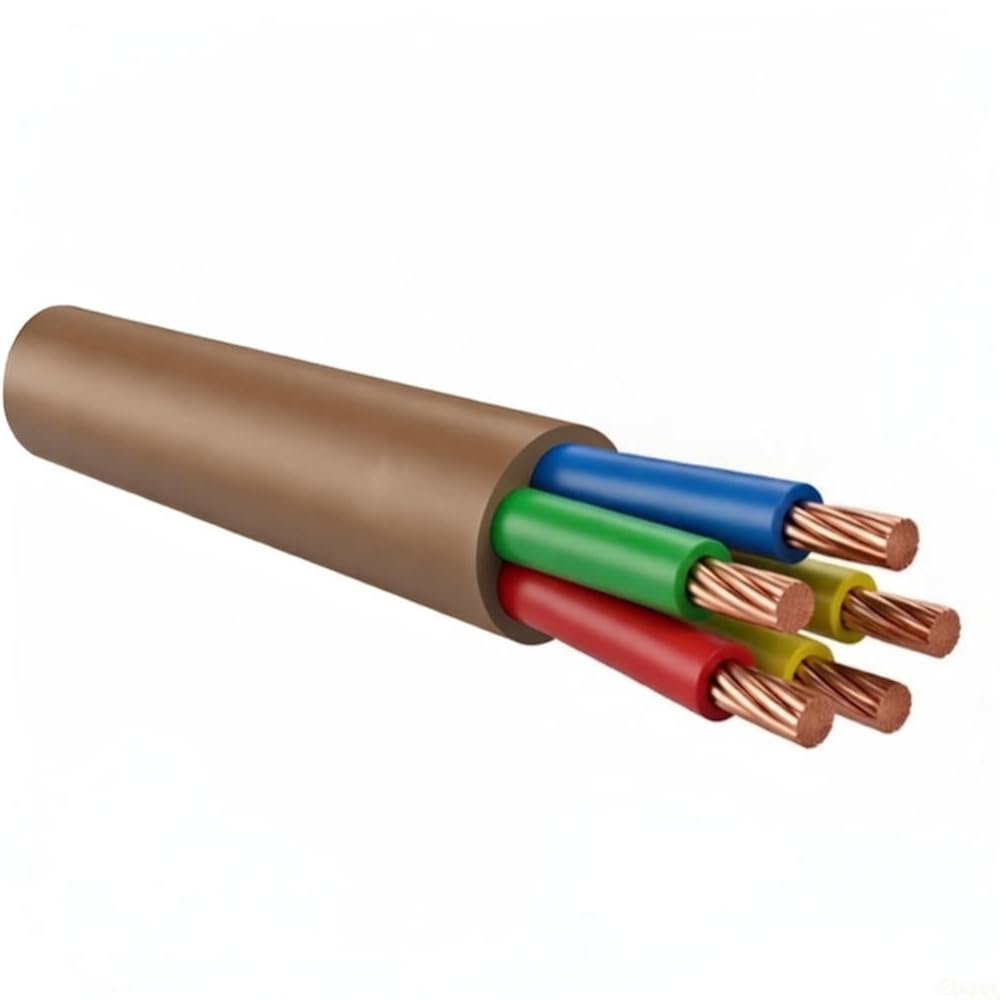 Matassa 25 metri, Cavo elettrico FS18OR18 5x1,5 mm mmq, 5G1,5, 5 conduttori, 450V-750V, in rame, CPR, filo elettrico, energia, alimentazione, comando, 380V 400V, FS18, FROR, 5 poli, trifase