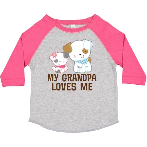 inktastic My Grandpa Loves Me Girls Toddler T-Shirt