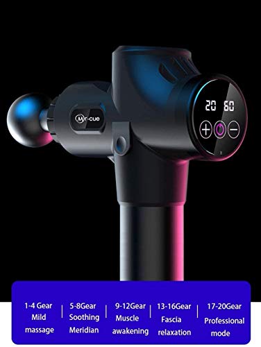 Super Quiet Massage Gun, Deep Tissue Handheld Percussion Massager With 4 Massage Heads - Portable Fascia Gun For Pain Relief,White #TOP3