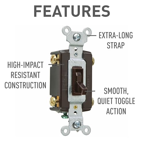Legrand Pass & Seymour 664BKG Trademaster 15 Amp 4-Way Toggle Light Switch, Residential Grade, Black (1 Count) by Pass & Seymour - Image 3