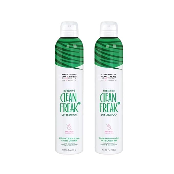 Pack of 2 Ṅöẗ Ÿöüṛ Ṁöẗḧëṛ’ṡ Clean Freak Unscented Dry Shampoo- (7FL Oz x 2 = 14 FL Oz)