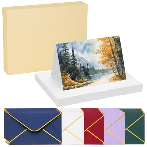 Tarjetas de acuarela de algodón puro PATIKIL 140 lb papel grueso texturizado en caja