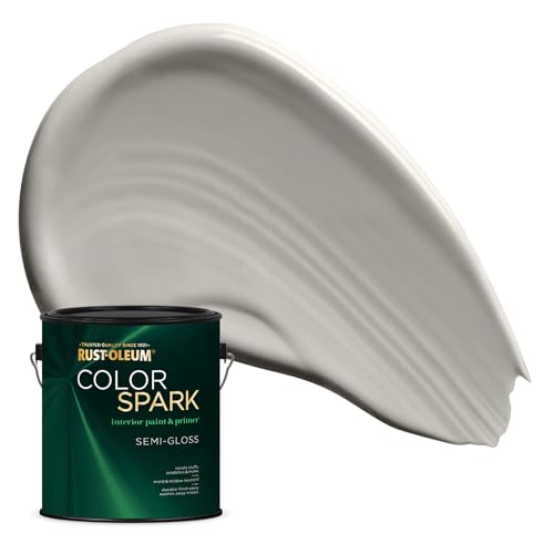 Rust-Oleum Color Spark Interior Paint and Primer in One, Semi-Gloss, Cement, 1 Gallon Rust-Oleum Color Spark Interior Paint and Primer in One, Semi-Gloss, Cement, 1 Gallon