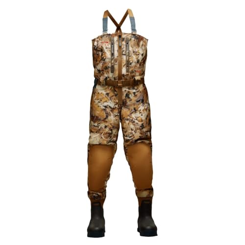 SITKA Gear Waterfowl Marsh Delta Zip Wader, Extra Large Tall, Size 10 Boot, Camouflage Design (600238-WL-XLT-10)
