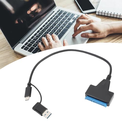 Cable adaptador SATA a USB C y USB A, 10Gbps USB 3.1 Gen 2 miniatura 3
