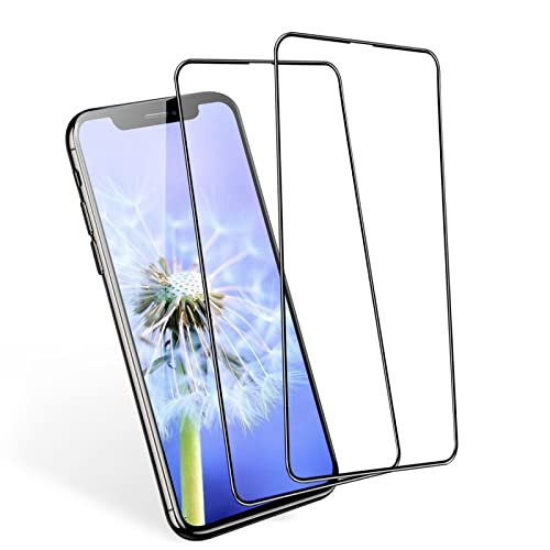 【2枚セット】 iphone xs max ガラスフィルム 全面保護 iphone11promax フィルム 強化ガラス アイフォンxsmax 保護フィルム 保護シート 【あいふぉん xsmax / 11promax 用 フィルム 6.5インチ / 高透過率で】