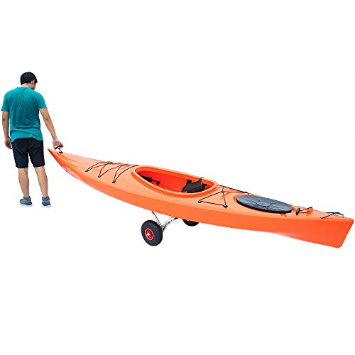 Miniatura 8 de Carrito De Kayak Con Neumáticos Sin Aire Capacidad De 150 Libras Para Transportar Kayak, Padleboard, Sup, Canoa Marco De Aluminio Por Rad Sportz Blanco