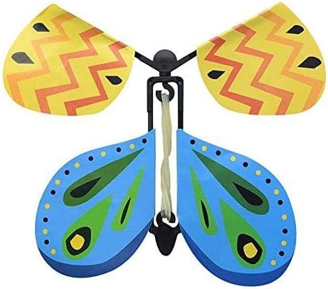 MALS 4 x Hotoy Fluttering Flying Butterfly, Surprise Your friends When they open thier Cards