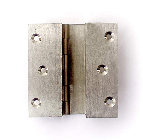 Image of Brass W Hinges 3 INCH Pack of 12 PCS (Silver Matte Finish)