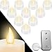 Produktbild KESSER® 10 LED Teelichter Mit Fernbedienung & Batterie Flackernd Flammenlos Warmweiss Elektrische Kerzen mit Flackerndem Licht, Flackernde Flamme Batteriebetrieben, als Stimmungslicht