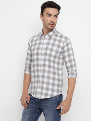 Image of Allen Cooper Checks Shirts for Men - 100% Cotton Comfort Fit Casual and Formal Shirt - Breathable, Soft, Classic Style (Multiple Colors)