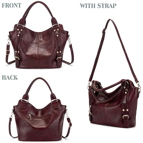 Image of Crossbody Bags for Women Large Hobo Purse Shoulder Handbag Wallet Set 2PCS | Soft PU Leather,Total 9 Pockets,Large Capacity,with a Spacious Functional Wallet,Detachable Shoulder Strap,Stylish Design