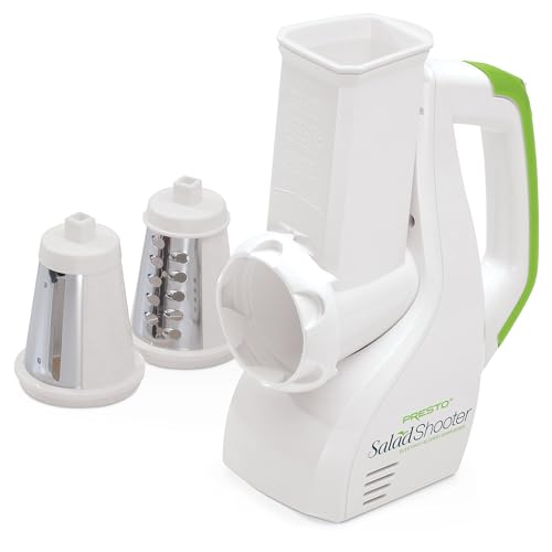 Comparison: Best Electric Cheese Shredder 5 Presto Salad Shooter Electric Slicer/Shredder,White