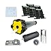 Produktbild Oximo 50 io 15/17 - smarotech® Funk-Rollladenmotor Komplettset + Smoove Origin io Wandsender, Motorlager, 5 Stück SecuBlock Funk io SW60 Funkmotor rohrmotor nachrüsten funk