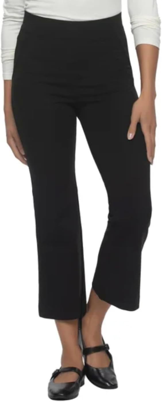 Felina Womens Tummy Control Pull-On Kick Crop Pant