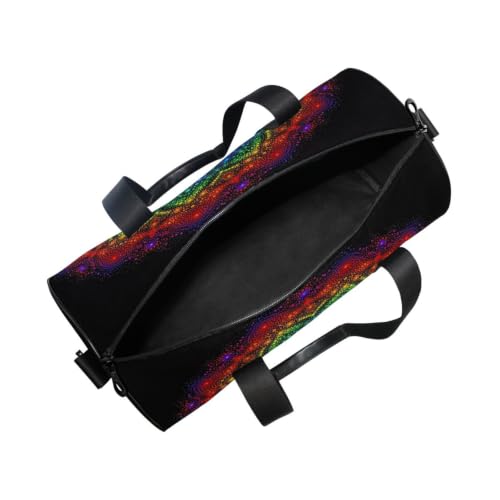 Bolsa de lona redonda con bolsillo interior para entrenamientos deportivos y niños 5