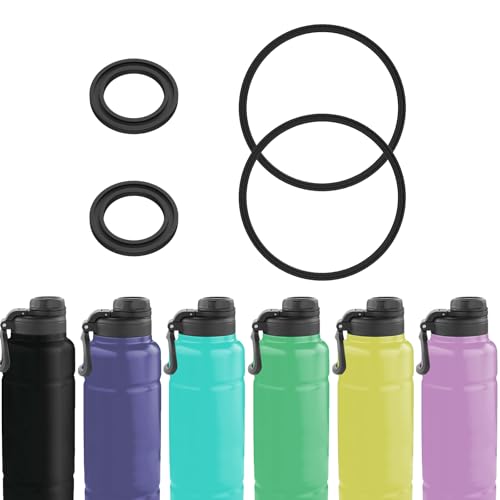 BOSORIO 4 PCS Gaskets Compatible with Bubba Trailblazer Water Bottle with Spout Lid 20oz&40oz, Replacement Rubber Seal Part for Spout Lid