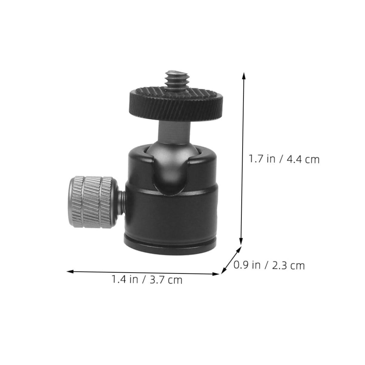 DOITOOL Sturdy Aluminum Alloy Camera Tripod Head 2pcs Ball Mount Clamp for Projector