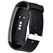 X4-TECH Band for Gear Fit2 Watch Soft Silicone Replacement Elastomer Band Plastic Wristband for Samsung Galaxy Gear Fit 2 SM-R360 Smart Watch (Black)