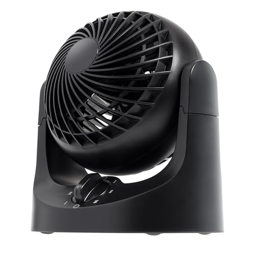 IRIS USA WOOZOO Desk Fan, Air Circulator, 3 Speeds,...